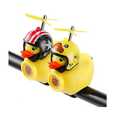 Światło rowerowe + dzwonek kaczka w kasku 130lm 800mAh 6000K 2 wzory ORNO (LT-21)